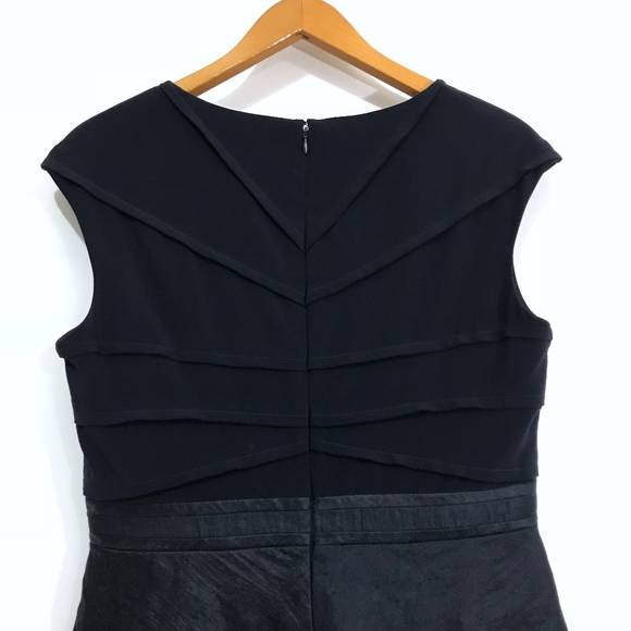 Adrianna Navy Tiered Short Evening Dress - Picture 4 of 8